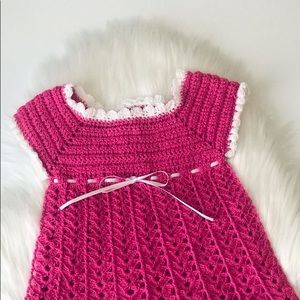 Beautiful Crocheted Baby Dress